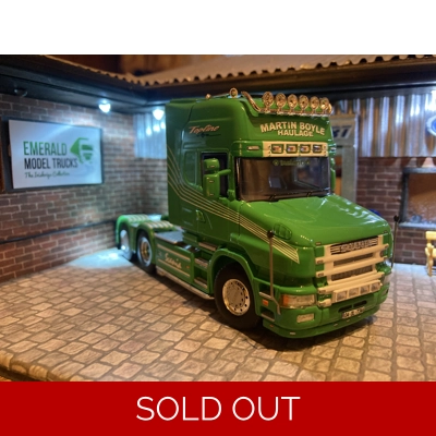 WSI TRUCK 1.50 Martin Boyle Haulage Scania 164 480 T Cab Unit Only title=